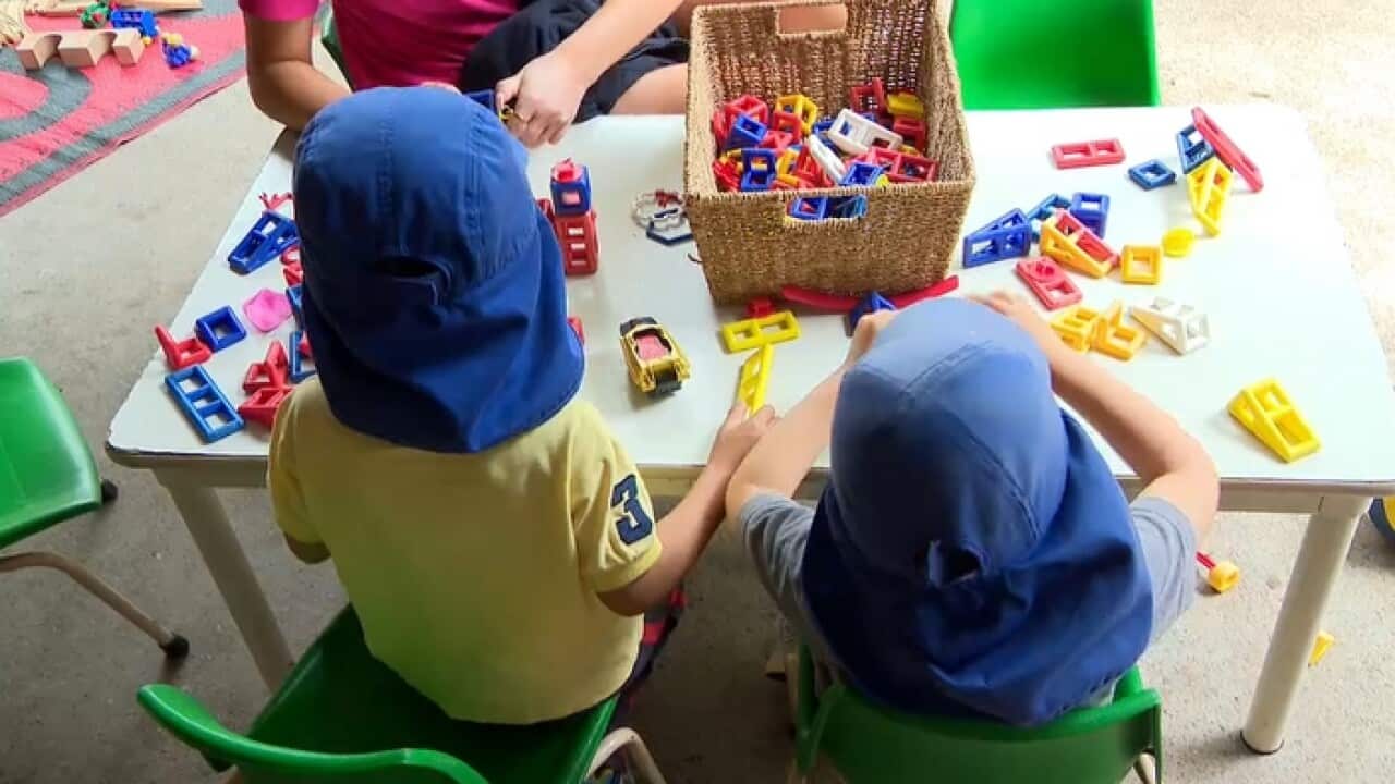 children at a day care centre