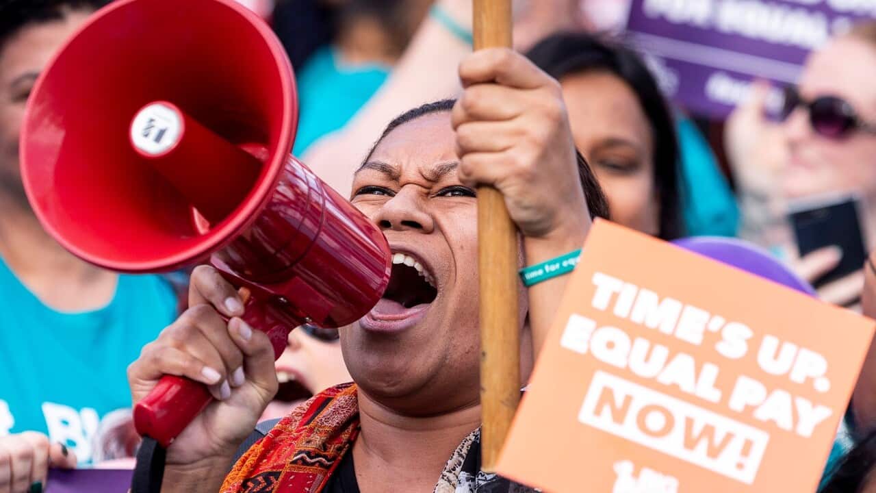 Early education workers rallying even before the pandemic hit (AAP)