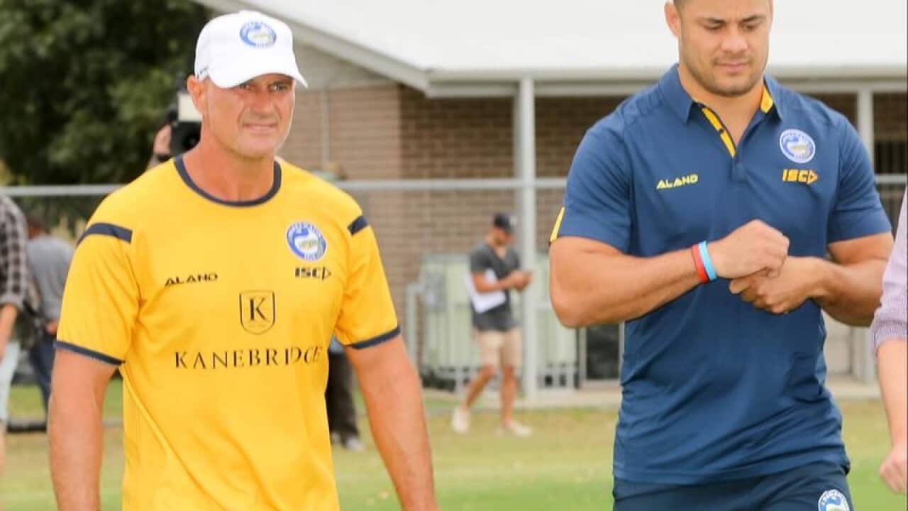 Brad Arthur and Jarryd Hayne.