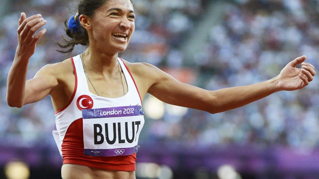 Turkey's Gamze Bulut celebrating a t the London 2012 Olympic Games