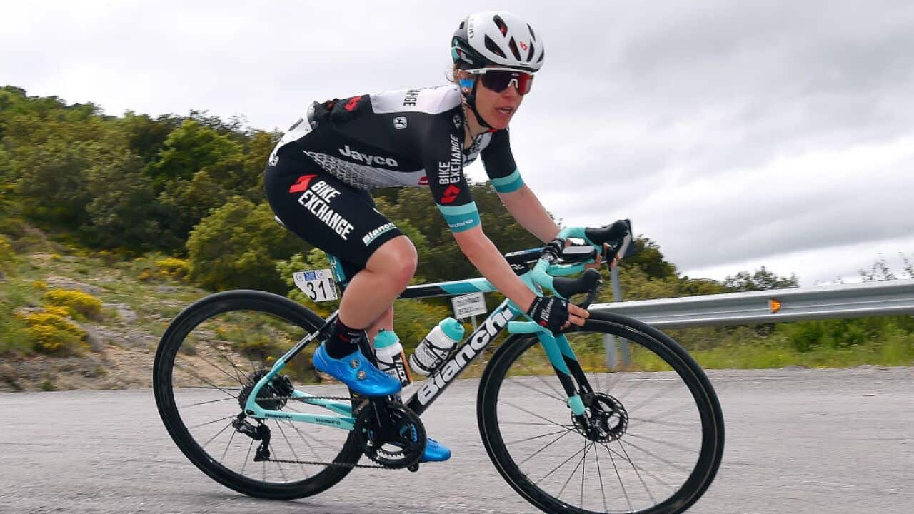 Amanda Spratt of Australia and Team BikeExchange