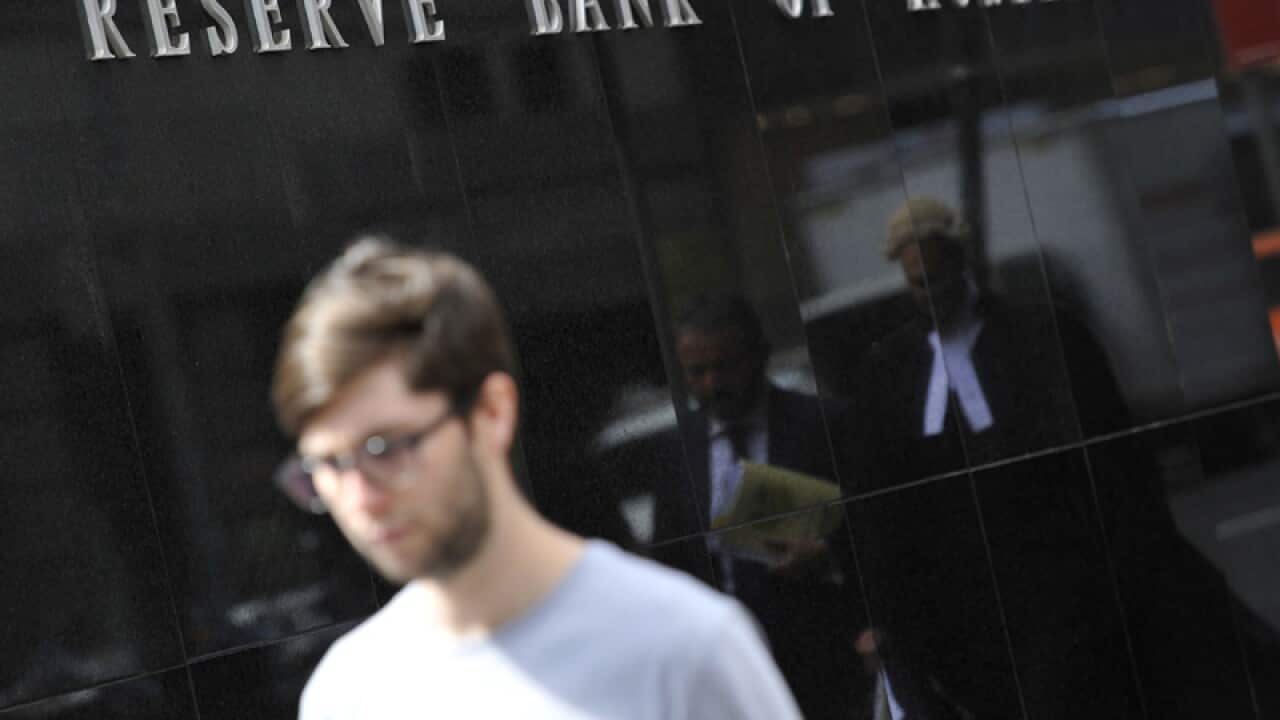 Reserve Bank of Australia signage in Sydney