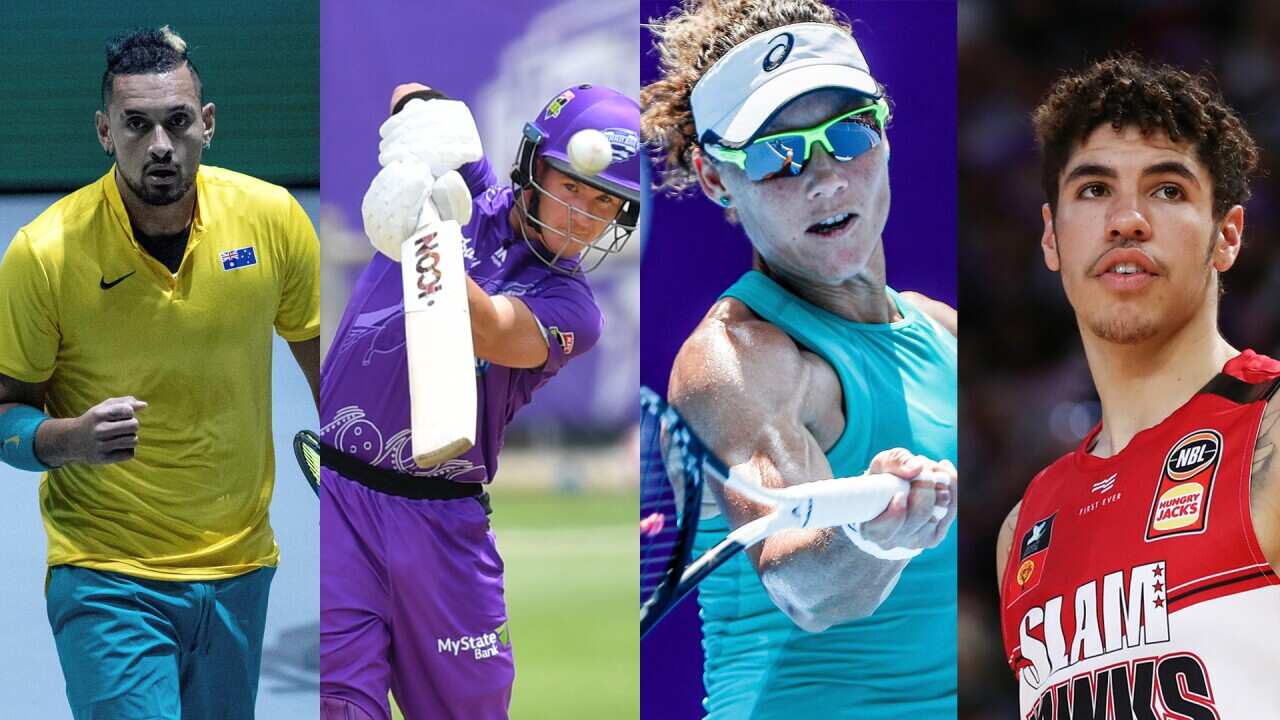 Nick Kyrgios, D'Arcy Short, Sam Stosur and LaMelo Ball have all pledged support for a fundraising initiative for bushfire victims.