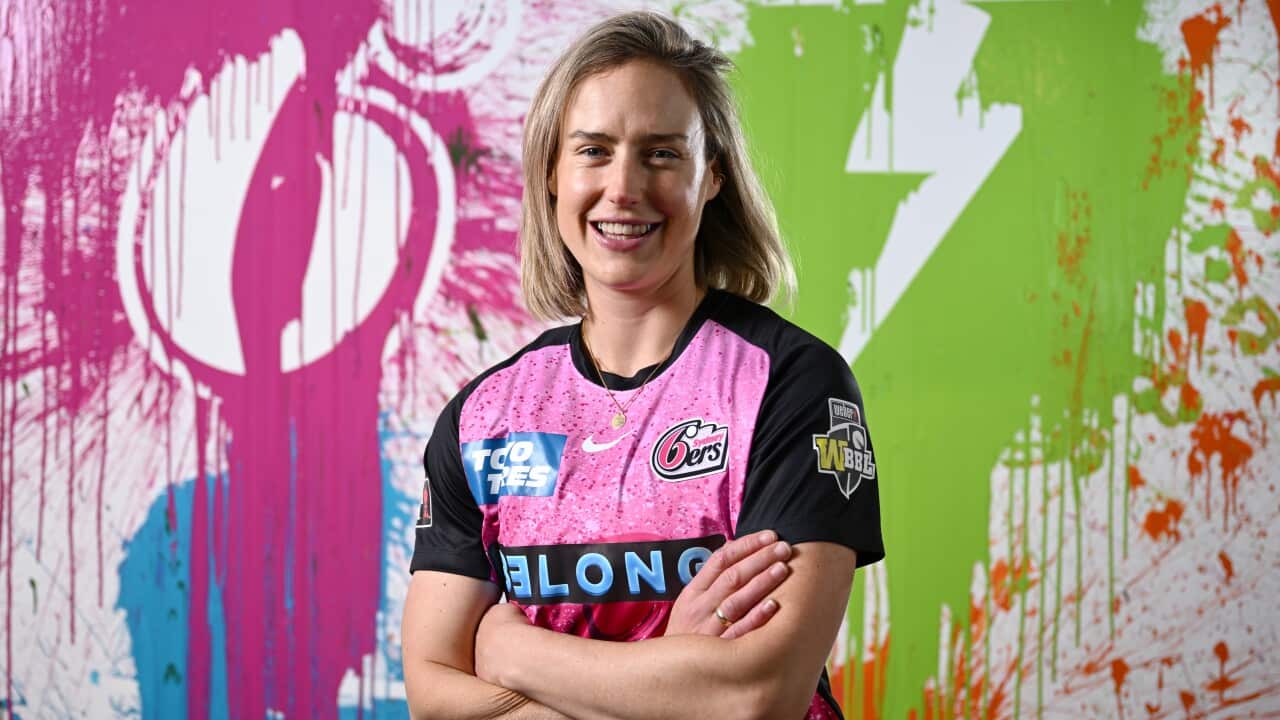 Ellyse Perry poses for a photo during the WBBL09 Season Launch at the Wool Mill in Melbourne, Monday, October 16, 2023.