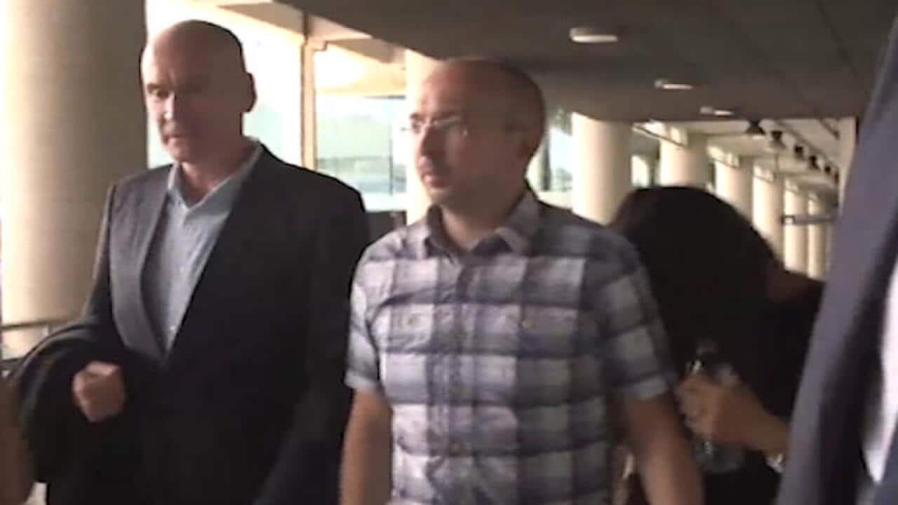 Andrew Cadman, the father of missing Julian Cadman, arrives in Barcelona.
