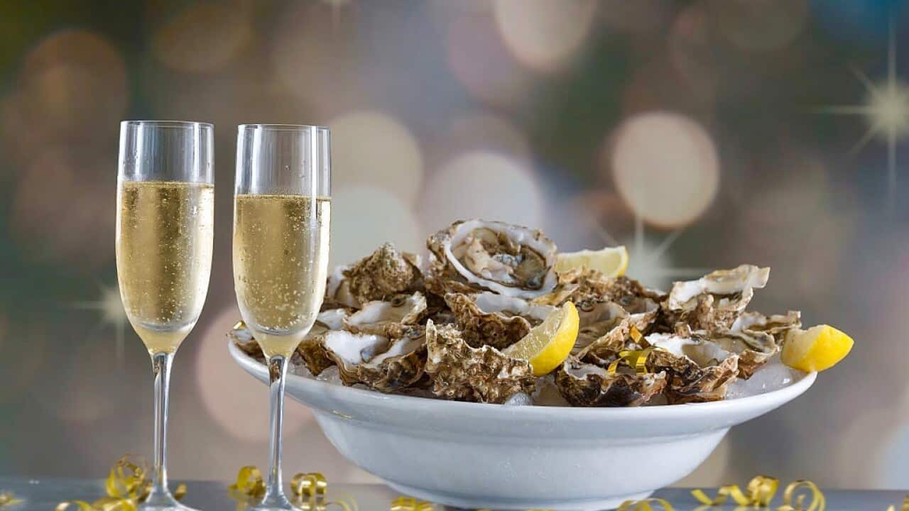 Oysters and champagne. (Photo by: BSIP/UIG via Getty Images)