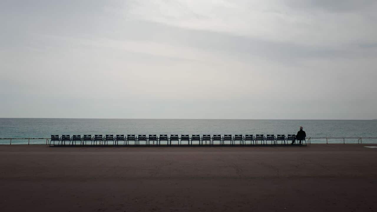 Social distancing in France.