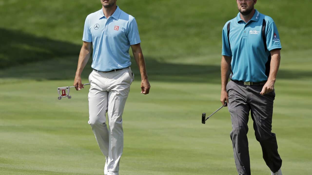 Adam Scott and fellow Australian Marc Leishman