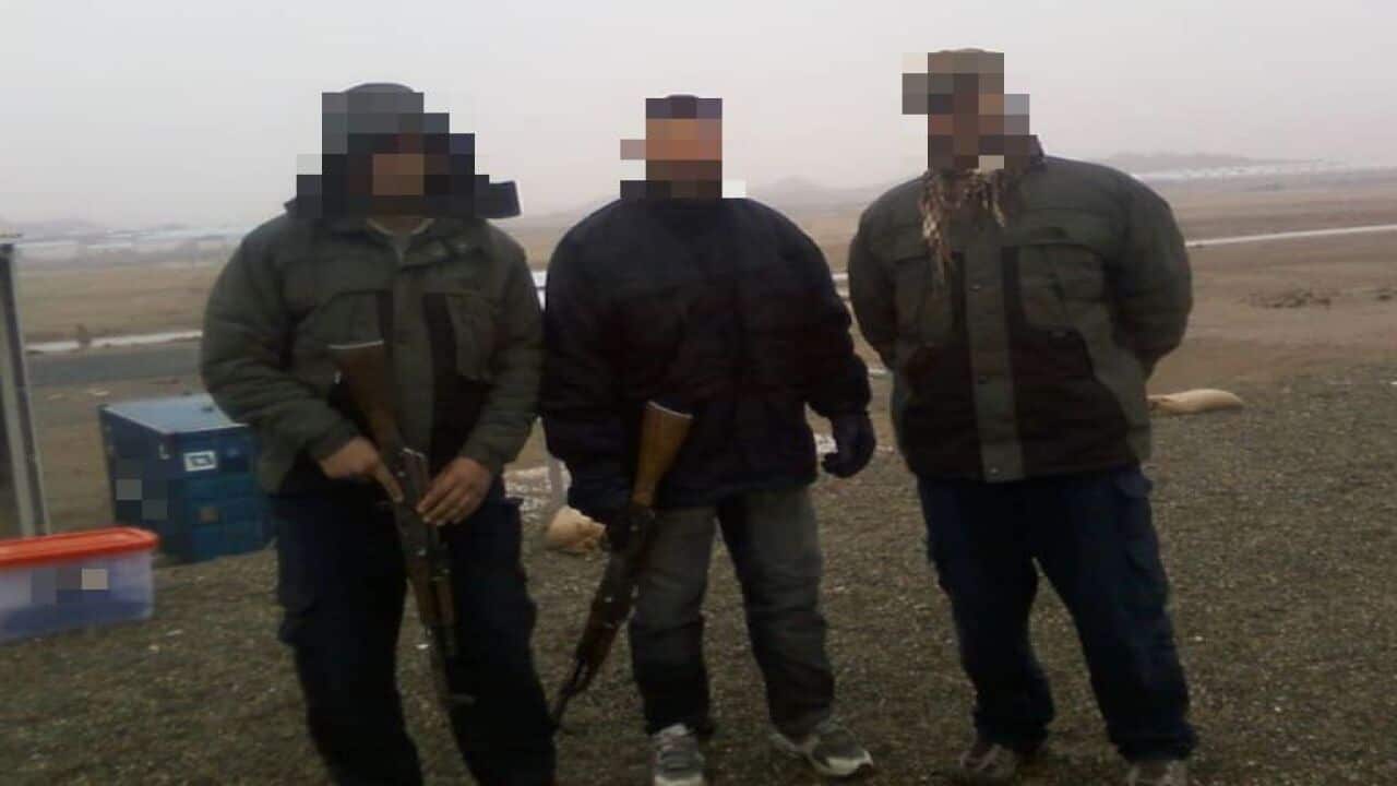 Security guards from the Australian Embassy in Kabul hope to be resettled in Australia.