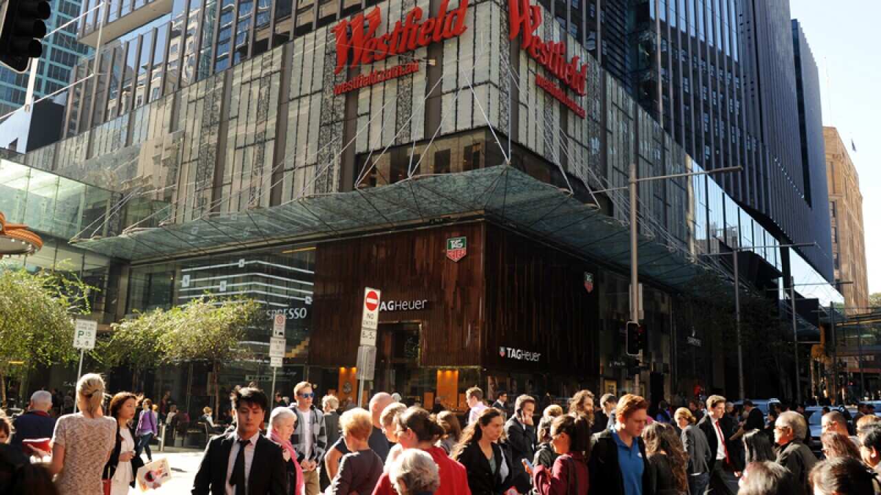Shoppers in Pitt Street Mall, Sydney.