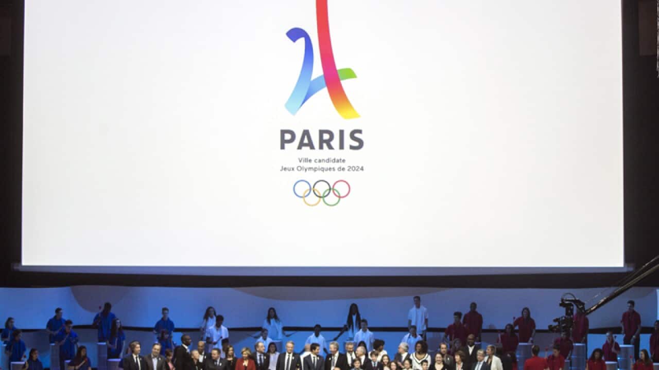 The logo of the 2024 Paris Olympics