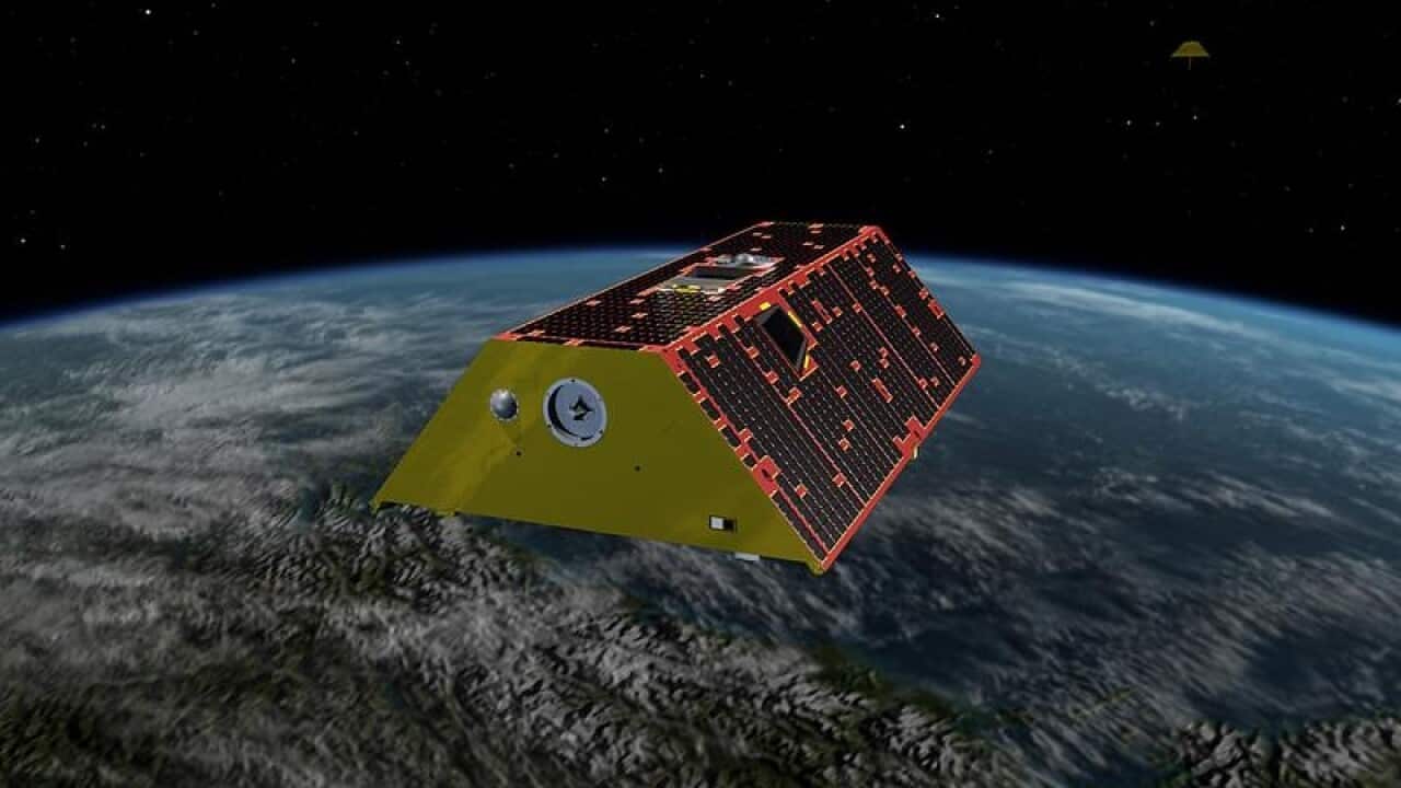 Supplied image of an artist's rendering of the twin Gravity Recovery.