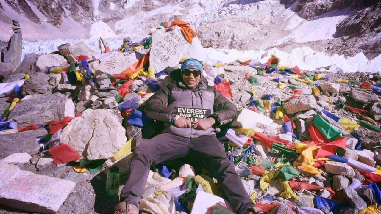 Manny Singh at Mt Everest Base Camp