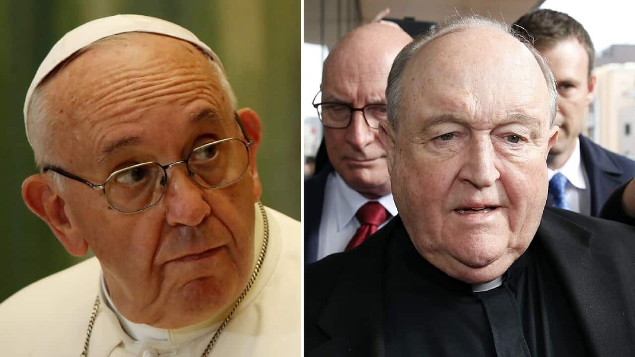 Pope Francis and Archbishop Philip Wilson.