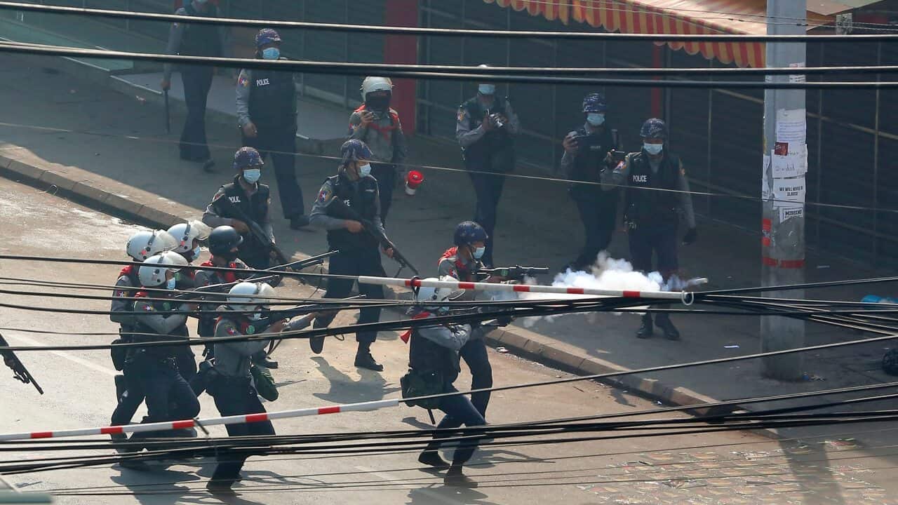 Violent Crackdown On Demonstrations Against The Military Coup In Myanmar