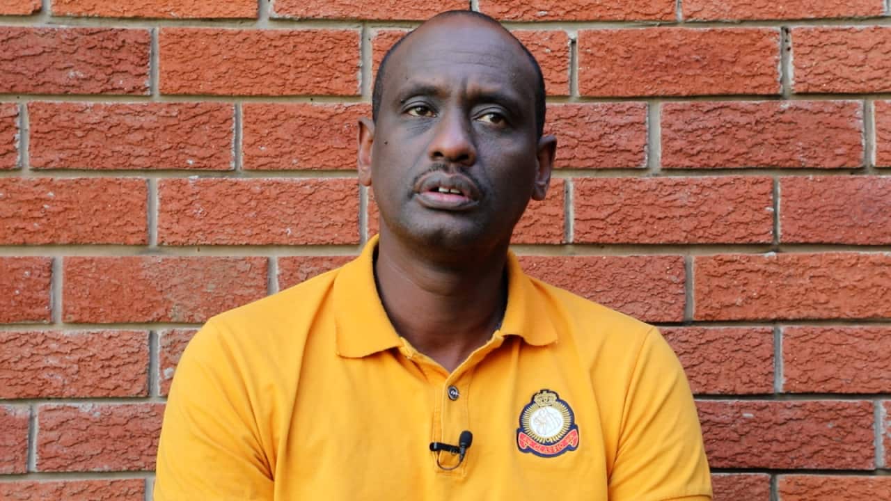 Blaise Hakiza at his home in Cowra, NSW, Australia