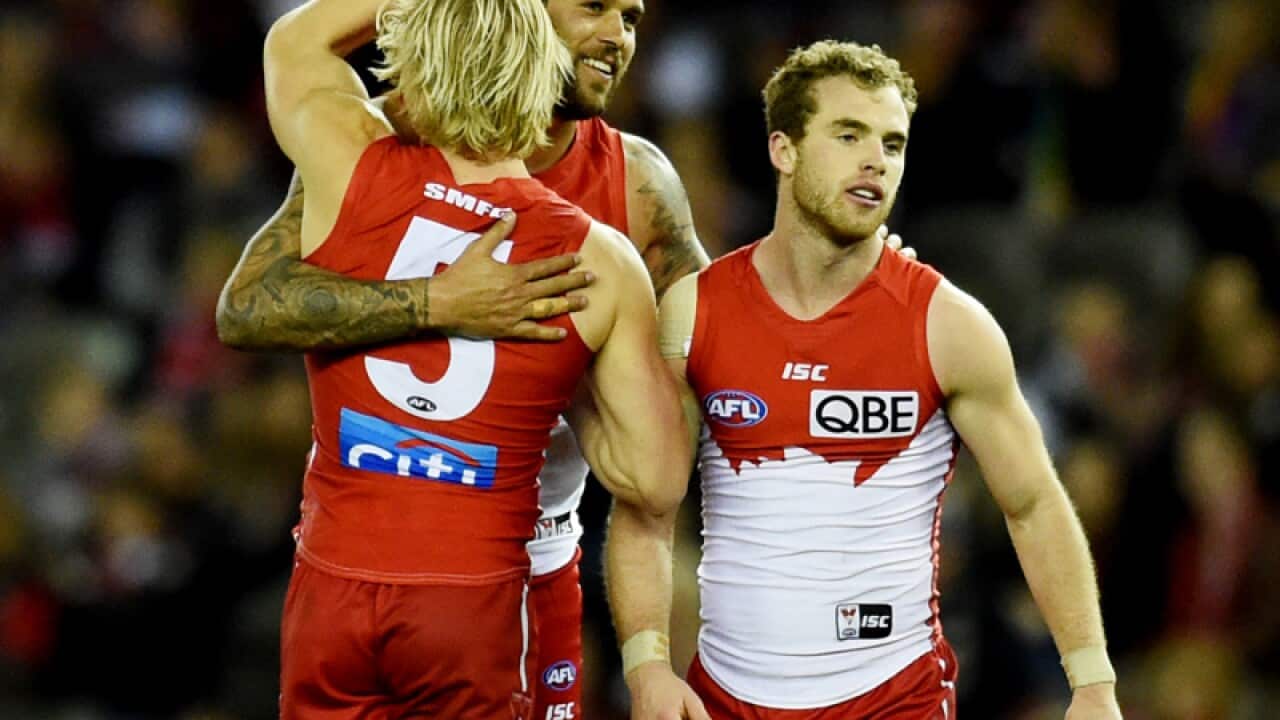 Lance Franklin of the Swans