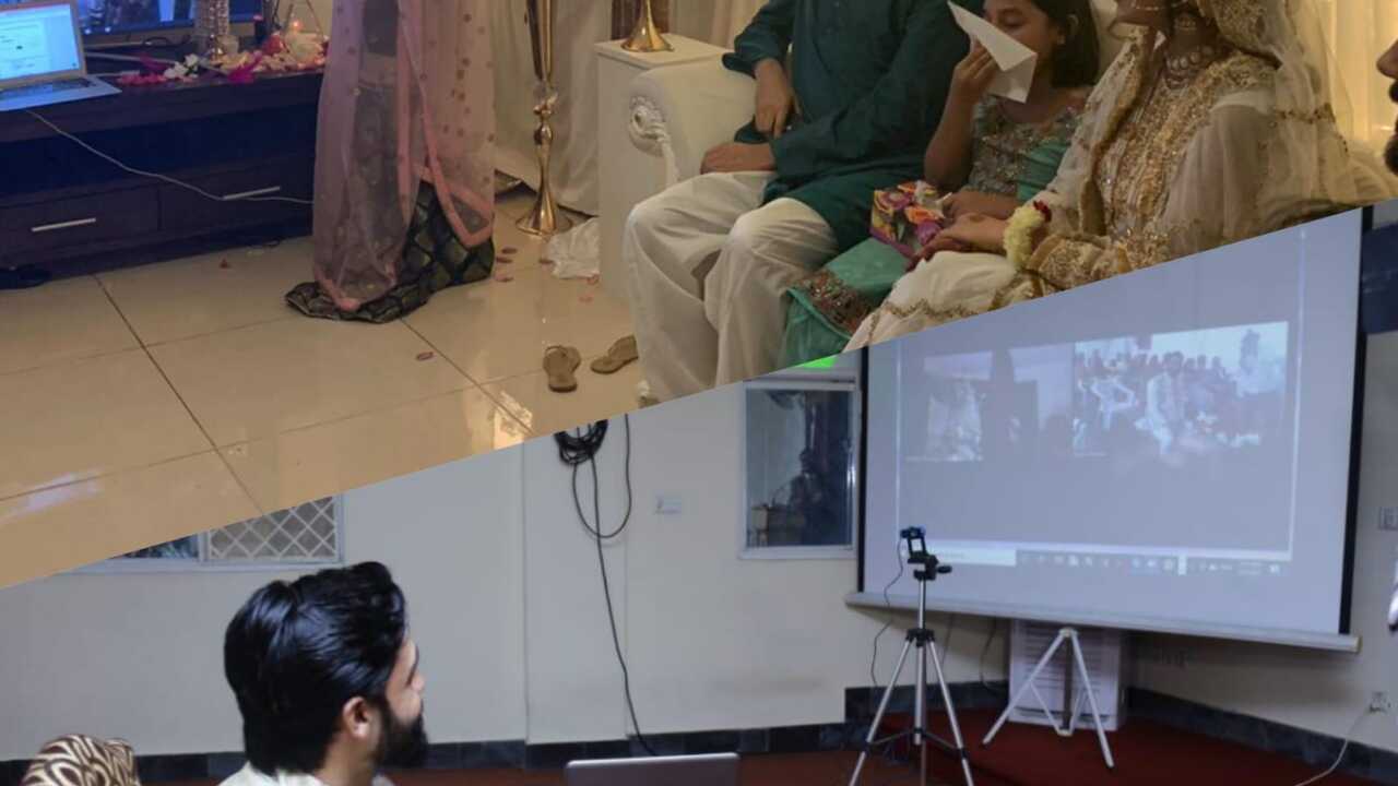 Virtual wedding ceremony