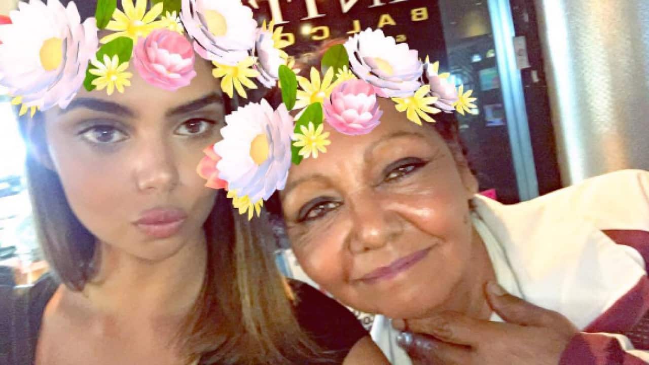 Samantha Harris and her Mum Myrna