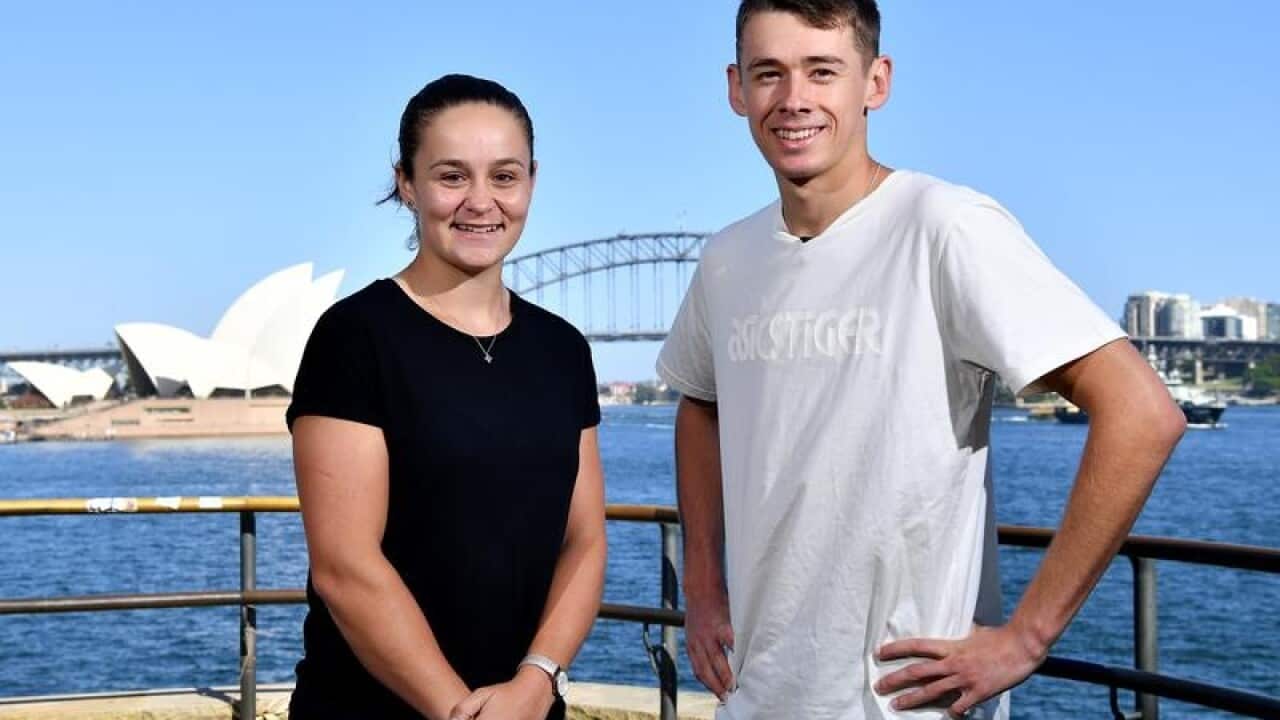 Ashleigh Barty and Alex de Minaur