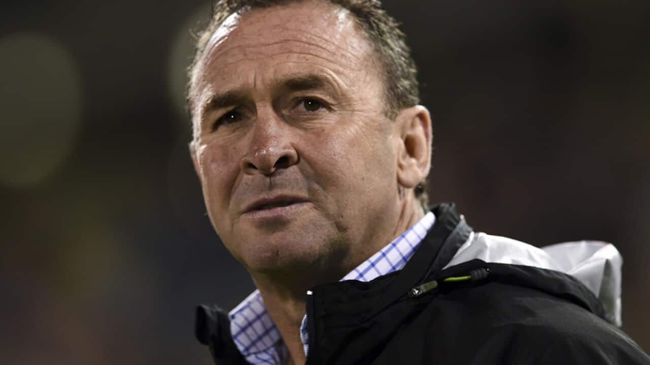 Raiders coach Ricky Stuart