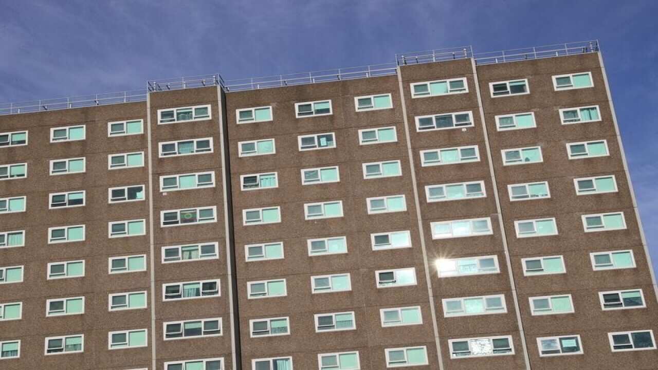 Public housing tower in North Melbourne