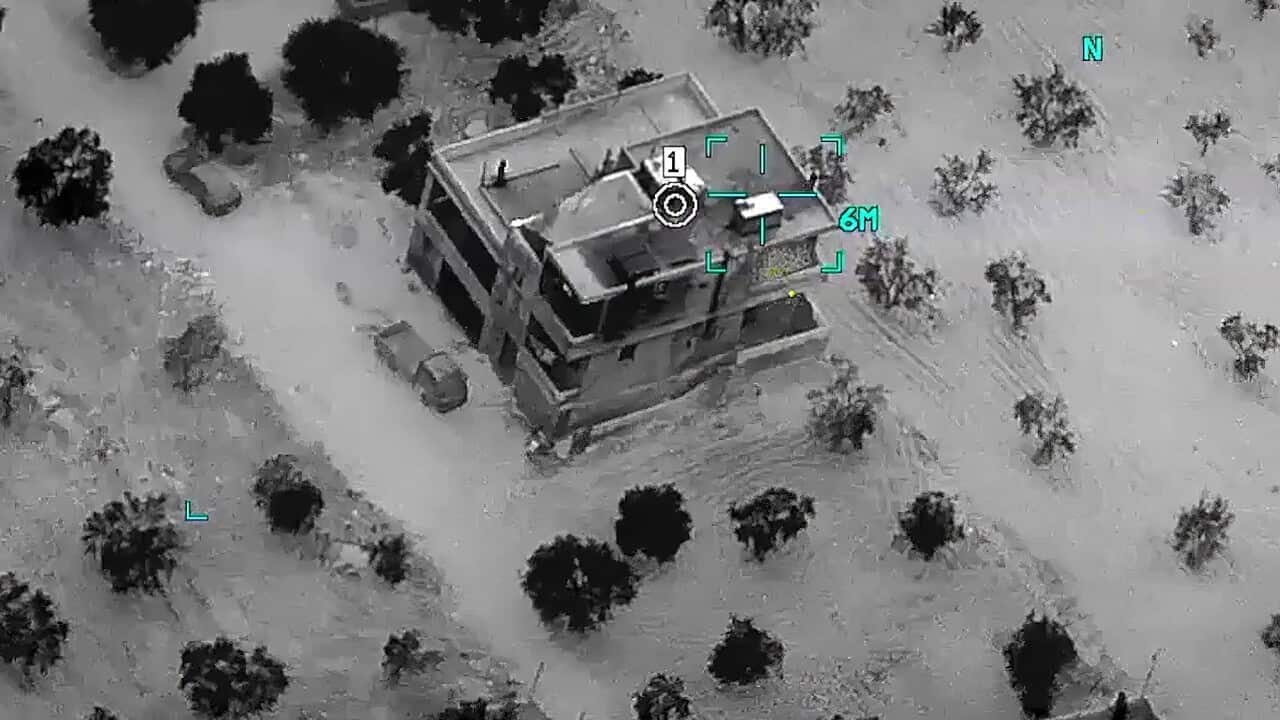 Compound before the raid in Idlib