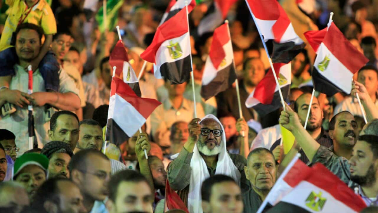 Egypt's presidential race is boiling down to a contest between Hosni Mubarak's former foreign minister and two Islamists with strong bases of support after the election commission released the final list of 13 candidates. (AAP)