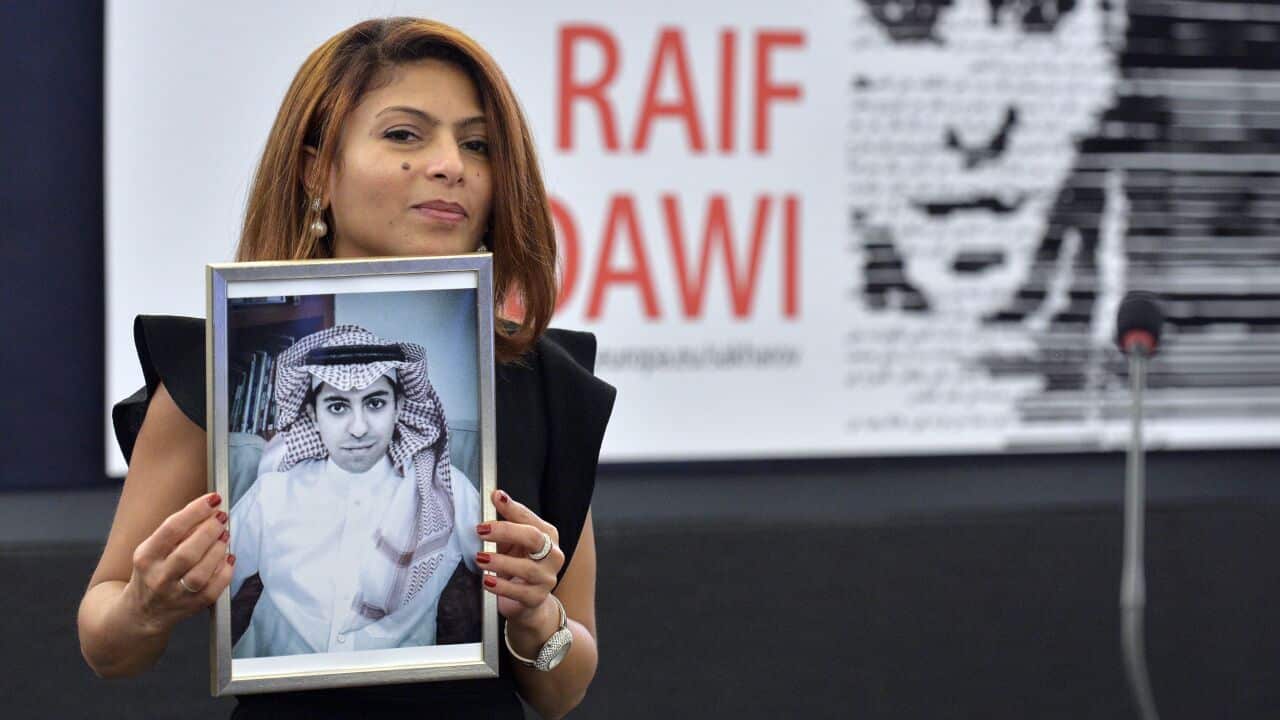 TOPSHOT-FRANCE-EU-SAUDI-RIGHTS-AWARD