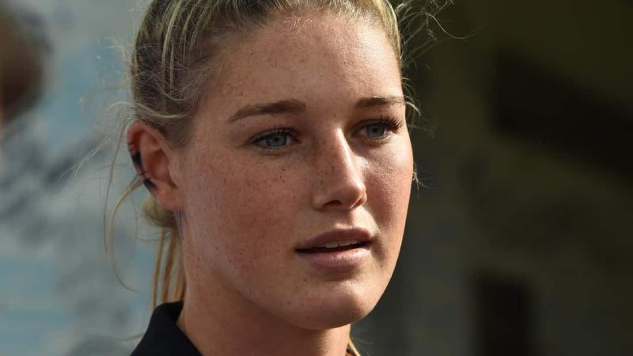 AFLW Carlton Blues footballer Tayla Harris.