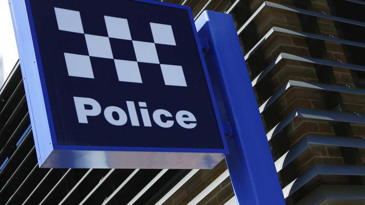 Signage at a police station