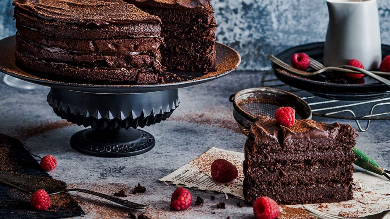 Dark Chocolate Espresso Mud Cake
