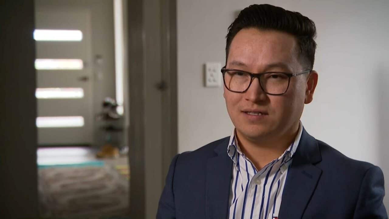 Sydney resident Zaki Haidari rings his family in Kabul every few hours