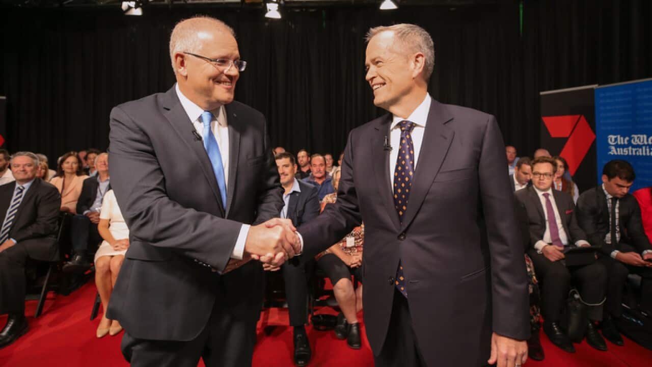 Prime Minister Scott Morrison and Opposition leader Bill Shorten