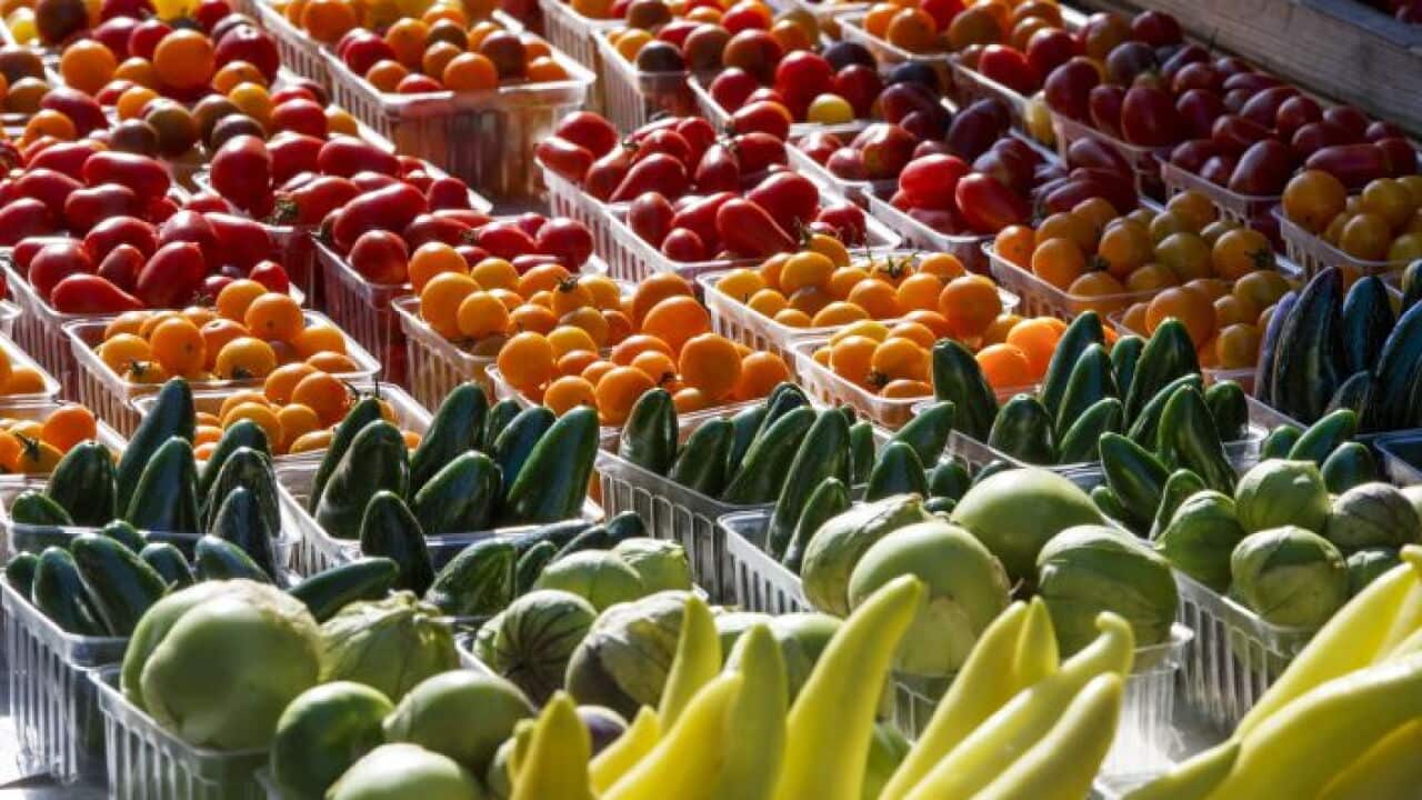 Farmers Market fruit and vegetables