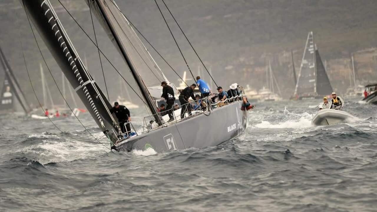Black Jack heads out of Sydney Harbour
