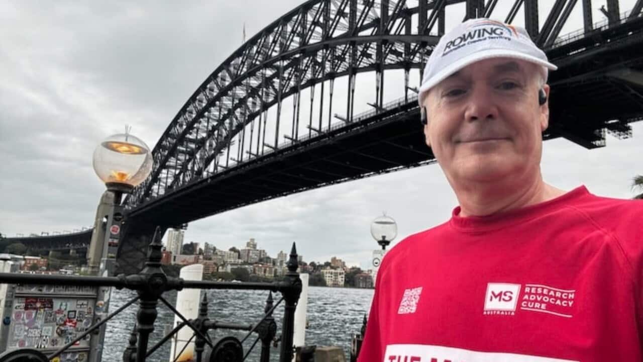 Rohan running under the Sydney Harbour Bridge