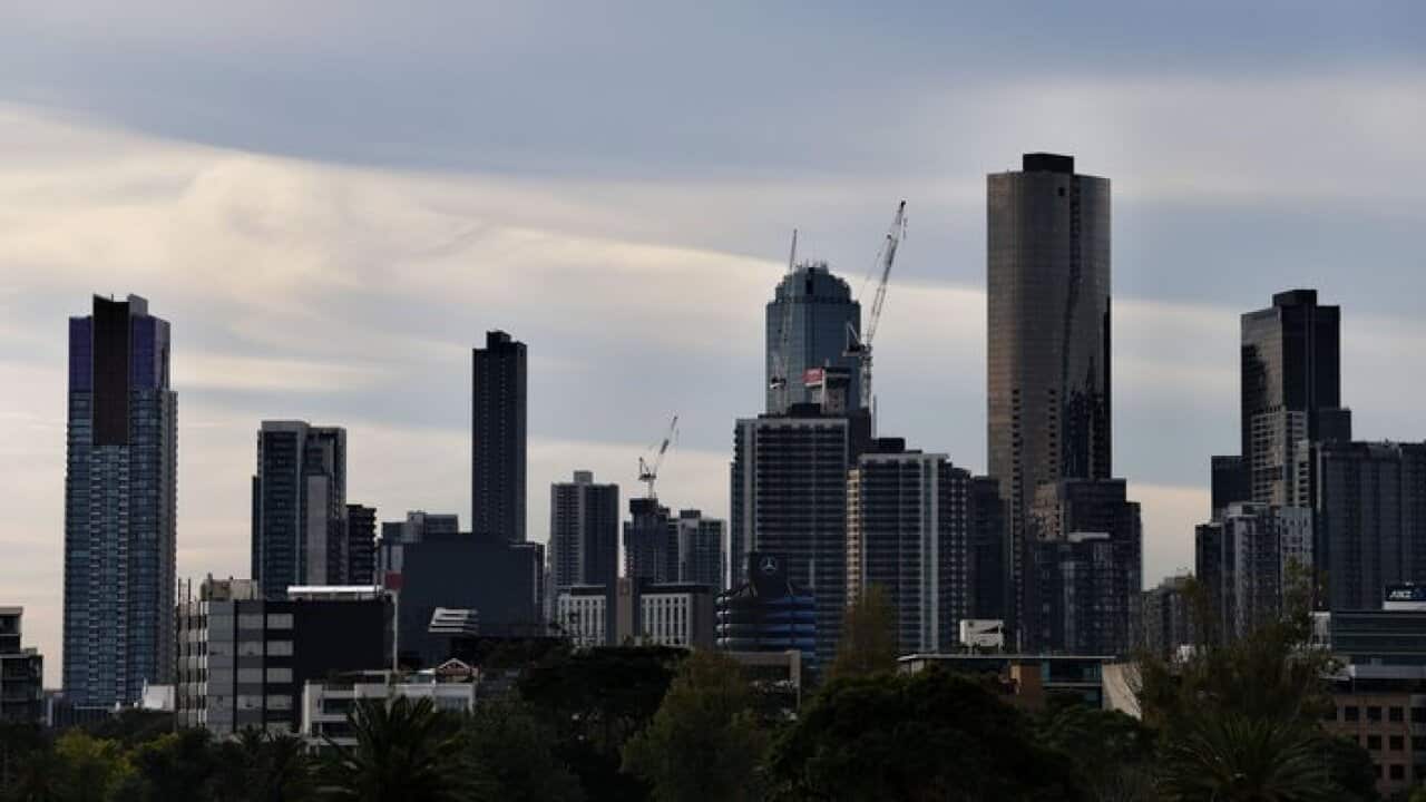 Scenic Melbourne skyline