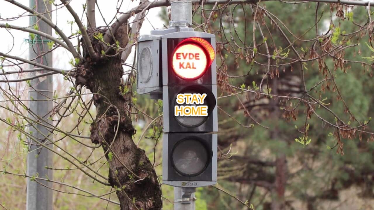 Stay home sign