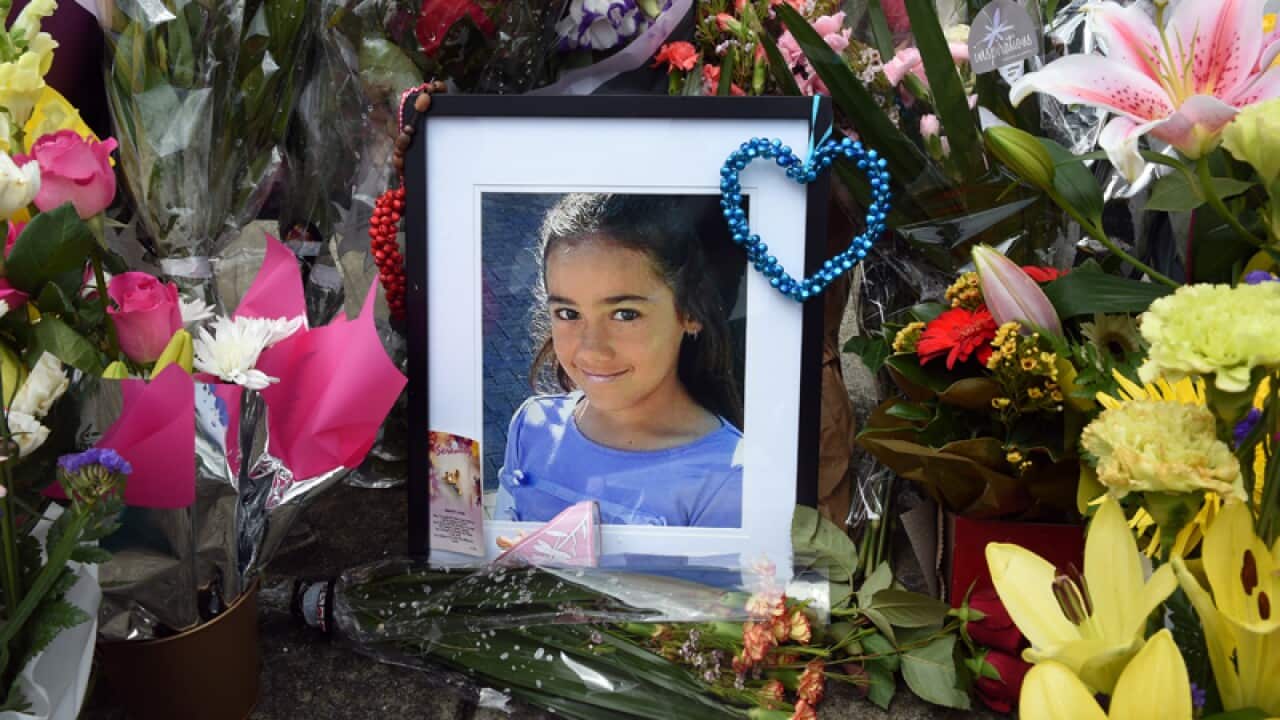 A floral tribute to Queensland schoolgirl Tiahleigh Palmer