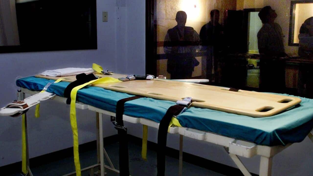 Lethal injection chamber.