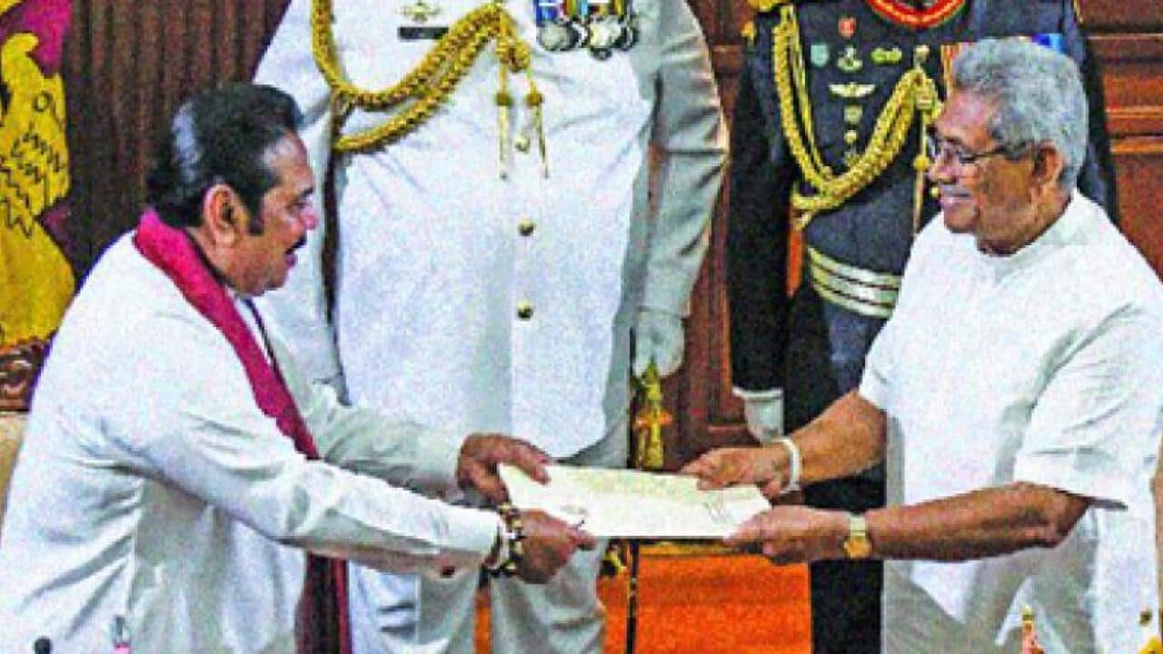 Mahintha Rajapakse takes office