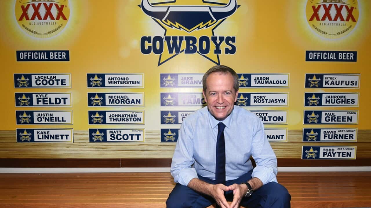 Bill Shorten at 1300 Smiles Stadium