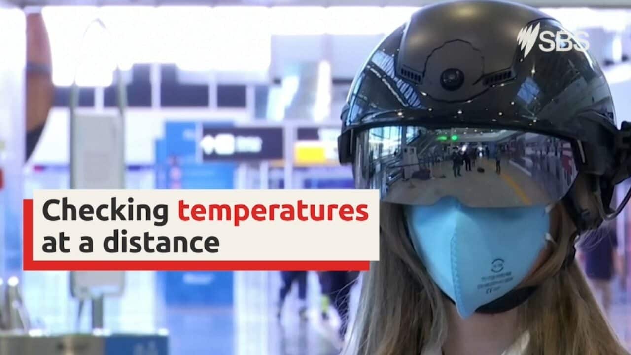 Robocop-style helmets help Rome airport check passenger temperatures from a distance
