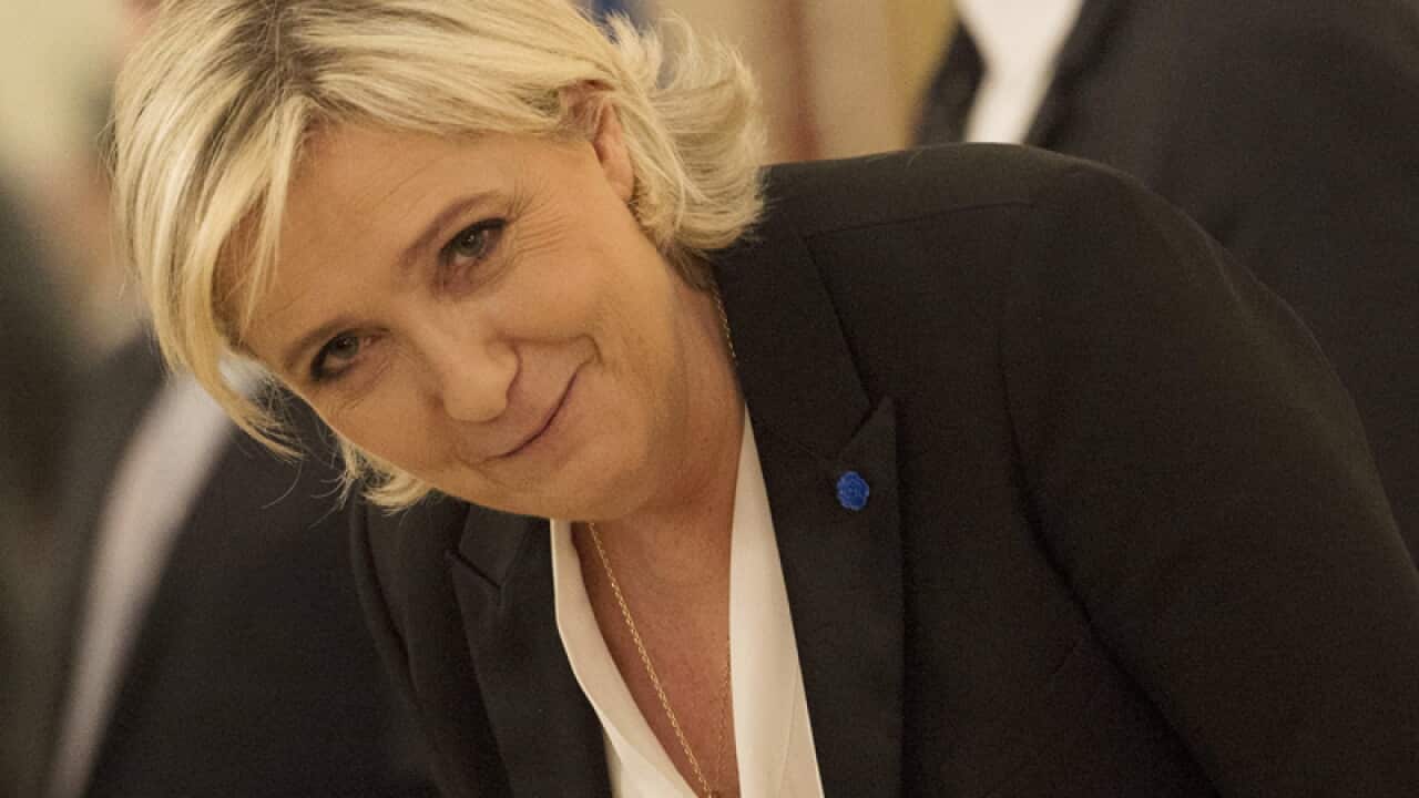 Leader of France's far-right Front National party Marine Le Pen