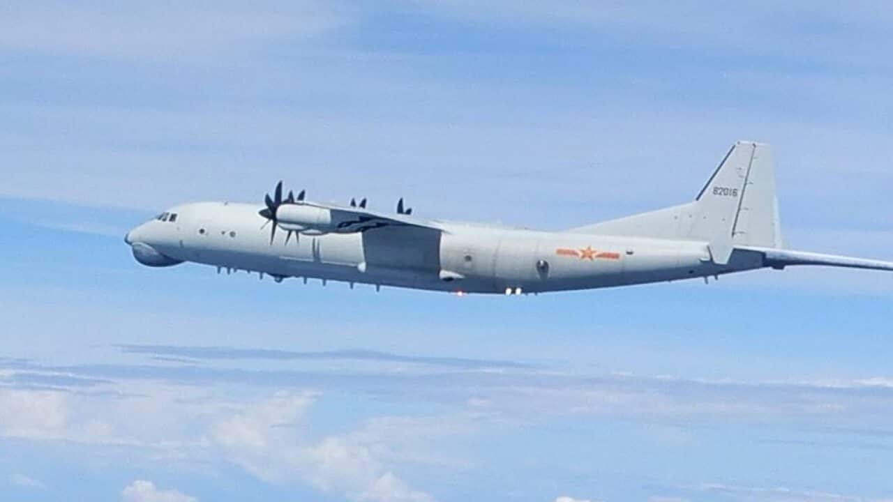 Chinese Y-8 Anti-Submarine aircraft in Taiwan DIZ before