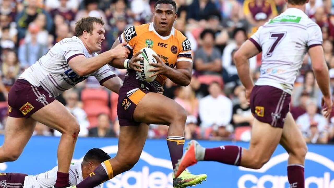 NRL BRONCOS SEA EAGLES PANGAI