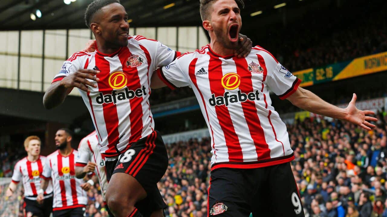 Defoe and Borini (right)
