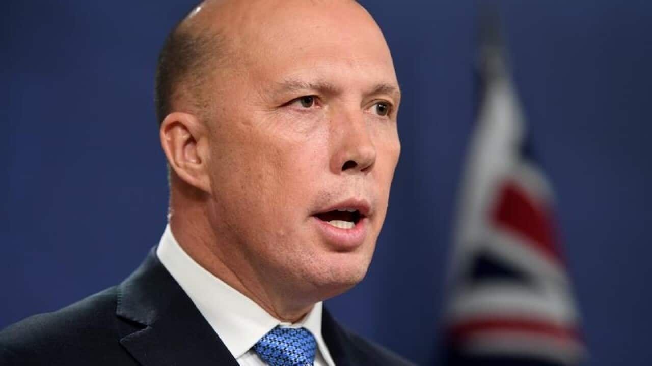 Minister for Home Affairs Peter Dutton