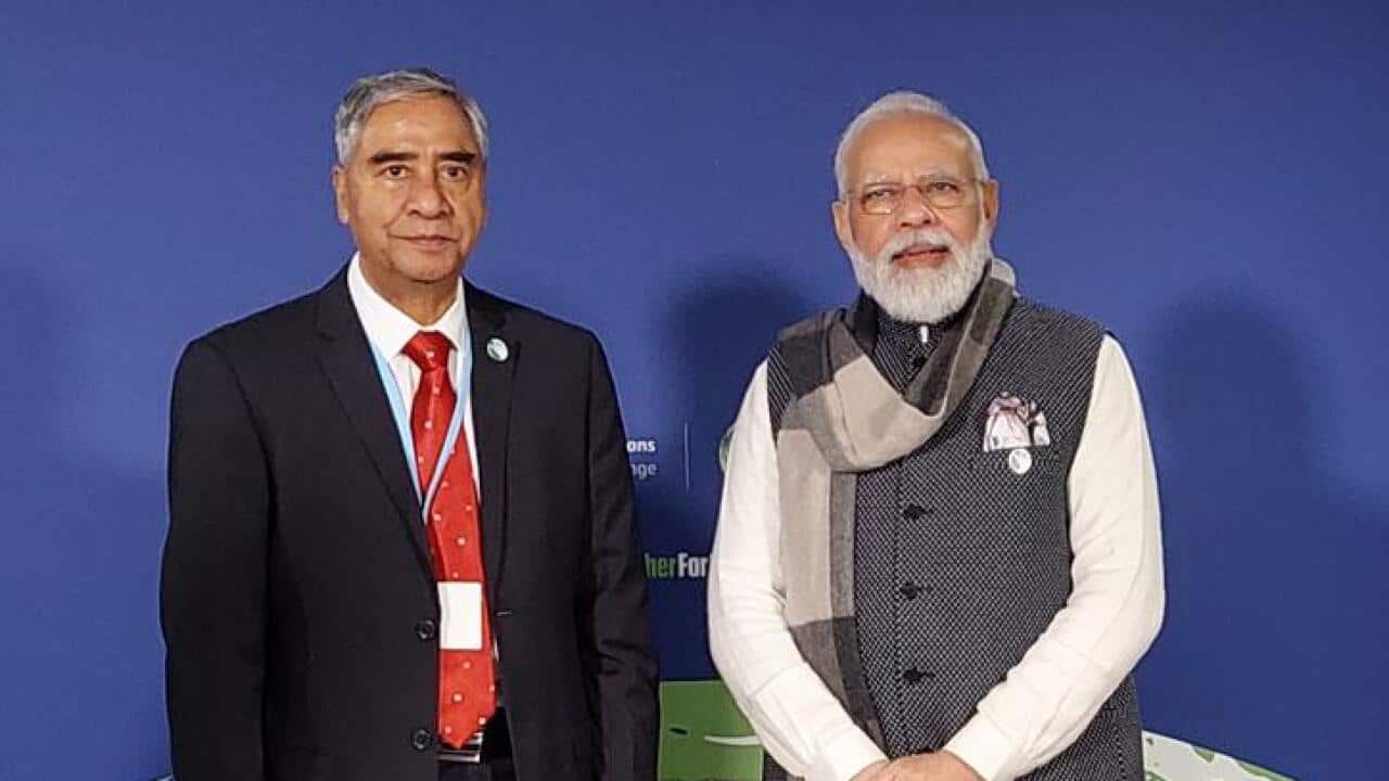 Sher Bahadur Deuba and Indian Prime minister Narendra Modi